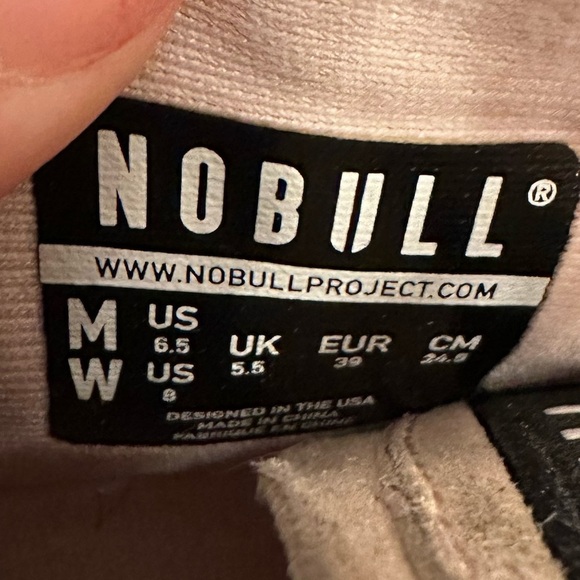 NOBULL LIGHT PINK TENNIS SHOES - Size 8 - Picture 6 of 8